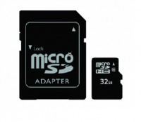 Cartão de Memória micro SD 32 Gb classe 10 com adaptador